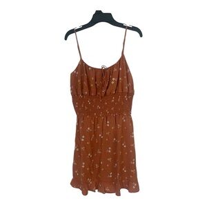 Juniors Floral Rust Dress Size M, Liberty Love.